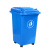 30l塑料分类垃圾桶户外大号带轮带盖商用饭店工业翻盖拉圾箱 20L无盖