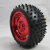 智能小车机器人轮胎 三色 防滑防震轮子 直径85MM 38MM宽车模胎 3MM加长轴联器(配五纹胎)