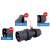 工业插头3芯4心5孔16A32A航空插座连接器套装定制 3芯16A连体 公头