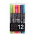 12色套装S571记号笔学生标记备注油性防水小双头黑色勾线
