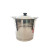 不锈钢水桶手提式304提桶油桶储水加厚食堂铁皮桶带盖提水桶 特厚26cm7升水桶带盖