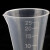 动力瓦特 三角量杯带刻度 塑料量杯 实验室容量杯 100ml 
