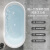 浪鲸（SSWW） 卫浴浴缸 独立式浴缸大容量亚克力浴缸浴室卫生间K1005 1.2m空缸