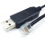 USB转RJ12 6P水晶头通讯线 RS232人机界面通讯线替OP-26486 黑色_基恩士专用 3.0m