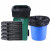 卫洋WYS-190 黑色加厚小号餐饮厨房垃圾袋环卫垃圾桶特厚商用塑料袋50*60cm/50只