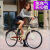 扬笙福定制女款自行车自行车上班代步自行车男女中大学生自行车适配 靓丽粉顶配款