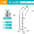 【可定制】游泳池扶梯下水梯子加厚304不锈钢扶手梯防滑踏板设备 SF-515免预埋1.0MM厚