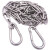 鑫亨达（XINHENGDA）304不锈钢晾衣绳铁链挂钩钢丝绳 3mm链条2.5米➕两个弹簧扣