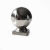 304不锈钢方形连体球方管球座空心圆球带底座38方50/60/80/100方 套80*80方管连体球白色201