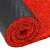 苏识 地垫可裁剪加厚丝圈脚垫门口防滑防水地垫 120*180cm 黑红色-加密加厚16mm 块
