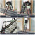 小巨人梯子铝合金人字梯伸缩梯工程梯便携多功能折叠梯升降梯 小巨人三步梯(直梯2.9米)