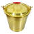 防爆一体成型铝制黄铜带盖子石油化工废料储存桶手提水铝桶 铜桶锥形20L带盖子一体成型