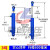 50缸径液压油缸双向液压缸升降式油顶3吨小型液压缸液压顶千斤顶 50600实心电镀
