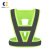 艾佩格V型反光背心反光马甲夏季反光衣道路施工绿化交通骑行反光衣w 荧光绿【灰反光条】