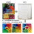 XKJ村上隆太阳花毛球画毛球DIY画板带图案全套材料包 60*60霓虹款（材料包+画板）
