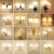 春禄 壁灯卧室现代简约客厅阳台创意墙壁灯北欧楼梯过道房间床头灯 白色 8015+暖光限购