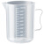 量杯带刻度耐高温精准刻度食品级量杯厨房用塑料量筒烧杯刻度杯 3000ml