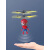 三宝抖音感应飞机飞行器发光悬浮遥控公主机器人电动儿童玩具冰雪会飞 1小时续航 水晶球 标配(含充电线)