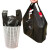 ihome 黑色手提塑料袋 加厚背心袋购物袋方便袋 双层5丝50*78cm 100只