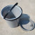 大号灰色圆形带漏筐塑料茶渣桶办公室废茶叶过滤桶茶海垃圾桶 102大号米白(桶+筐)整套