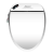 吉田雅格智能马桶盖陶瓷洁身器变频即热型全自动冲洗器加热坐便器双杆清洗 100A智能盖板-长款