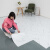 PVC地板贴自粘加厚耐磨石塑地板革仿瓷砖翻新改造防水地板胶 水泥灰164.8片/平