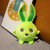 得人如魚（Derenruyu）新款卡通阳光小兔兔公仔娃娃毛绒玩具兔子玩偶 蓝色22厘米 阳光小兔兔