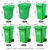 领象 全国标准分类垃圾桶大号 户外环卫大垃圾桶加厚物业小区分类塑料带盖垃圾桶 蓝色100L可回收