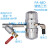 气动式自动排水器PAPB68冲气泵AS6D储气罐空压机配件大全 银色原装PB-68D+防堵过滤器