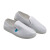 耐呗斯（NABES）防静电鞋 安全鞋 PVC柔软防滑耐磨帆布鞋男女通用 白色 39码