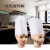 LISM定制适用一次性厨师帽加厚男女厨房工作帽子无纺布透气平顶圆顶帽 加厚缝线高平帽(20只装)