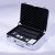 海柯帝 铝镁合金手提箱 工具箱密码锁保险箱精密设备仪器箱商务公文包收纳箱 白色17寸410*300*155mm
