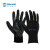Raxwell RW-XR2462 涤纶针织丁腈工作手套，掌浸，黑色，L码，12副/袋