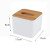 竹木盖创意广告纸巾盒塑料抽纸盒酒店桌面餐巾纸盒 来图定制联系客服 纯色