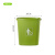 垃圾桶大容量办公室户外物业带盖厨房商特大号教室收纳 加厚绿色30L无盖送垃圾袋1卷