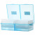 铸固 温度计消毒盒 实验室用体温计浸泡干燥一体式收纳浸泡塑料盒 蓝色 24*16*6CM 