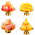 他向塑料仿真苹果果盘居家装饰用品假水果摆件贡品水果工艺品 橘子小号