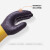 兰浪 U200 PVC防滑手套 耐磨劳保工业 工作劳动水产防护加厚耐用防水 双 紫褐色 xl 