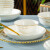 尚行知是高脚碗陶瓷碗米饭碗吃饭碗防烫微波炉碗面碗汤碗家用餐具送礼 金镶玉4.5英寸碗8个