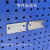 猎尊（LZ）电子元件背挂零件盒挂钩盒百叶板塑料盒子方孔挂板挂钩工具挂板架金属挂钩小螺丝配件收纳盒 3号蓝（不含挂片） 零件盒