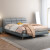 费杰罗 皮床卧室双人床现代简约意式轻奢储物大床219W# 1.8m框架