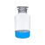 垒固 玻璃磨口瓶 透明小口试剂瓶 分装瓶 溶液瓶盒装 透明小口500ml,2个