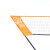 迪卡侬快开网羽毛球网架便携式羽毛球网简易羽毛球架训练IVJ1 快开网3M活力橙(无赠送)