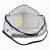 耐呗斯 KP95口罩 防油烟粉尘雾霾工业口罩 头戴式有阀 外置鼻梁  NBS954702VCP 20只/盒