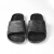 安美尚 SPU防静电拖鞋 黑色方形ESD黑标款 夏季电子厂无尘车间防臭防滑工作鞋 黑色 37码 AMS702-1
