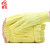 加厚棉纱手套 12双 奶黄色耐磨搬运劳保手套 一等棉LFZ600 外棉内丝加密LFZ450120双
