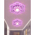赐紫樱桃筒灯LED客厅七彩射灯嵌入式水晶过道灯走廊孔灯玄关吸顶灯具创意 11W 高亮紫光 暗装