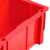 纳仕徳 C1# 加厚组立式零件盒 斜口螺丝收纳盒 货架整理箱 五金元件盒零件盒工具盒 红色610x410x225