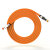 创优捷 七类成品网线 CAT7-O10S 10米 橙色 双屏蔽 金属接头 万兆网络连接线