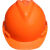 呗哩兔高玛V型ABS加厚国标安全帽防砸头盔防雨安全帽建筑工地施工防护帽 桔色
